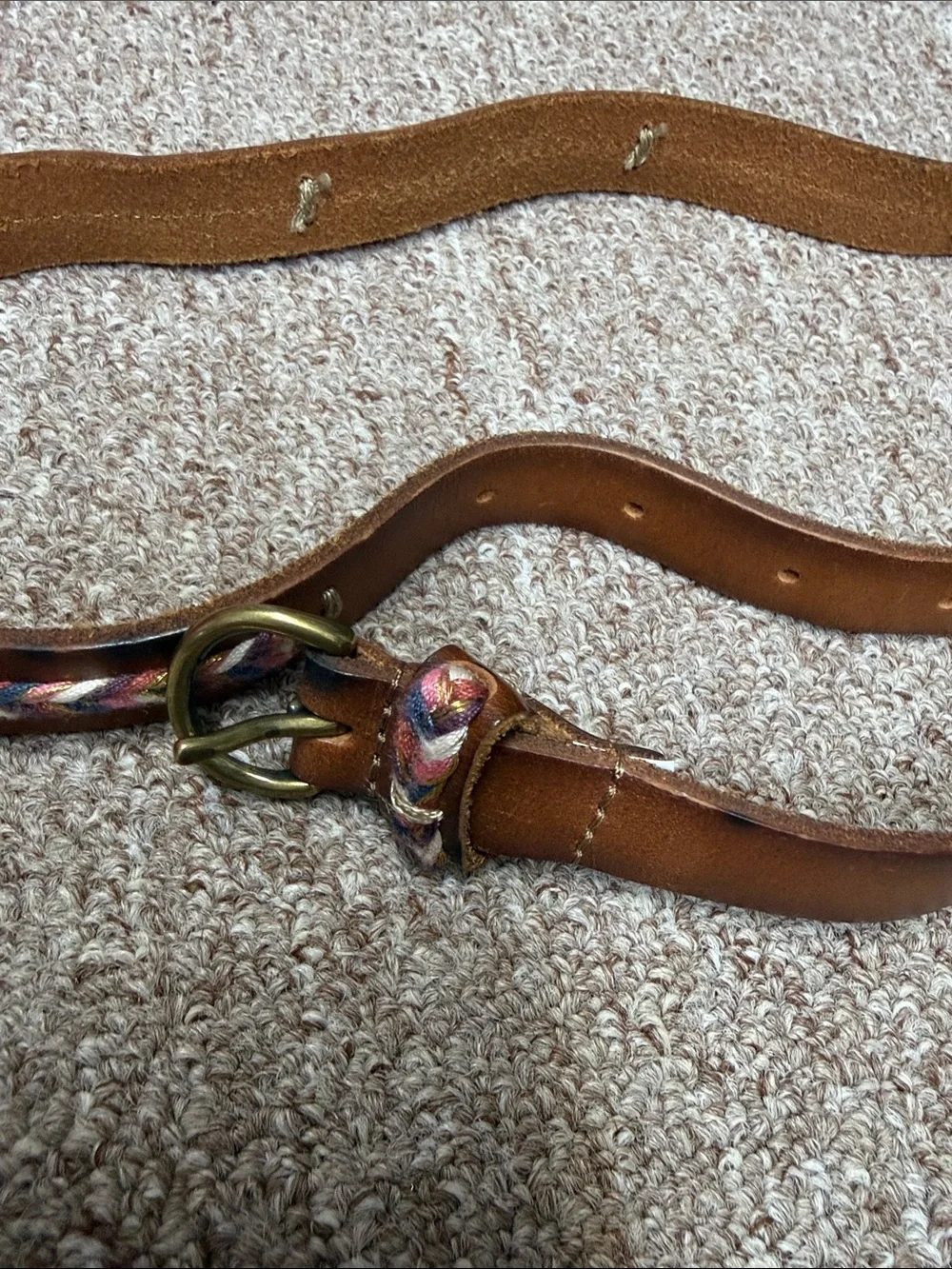 Abercrombie belt.  No tag.  Never worn.  Leather with stitching decor.